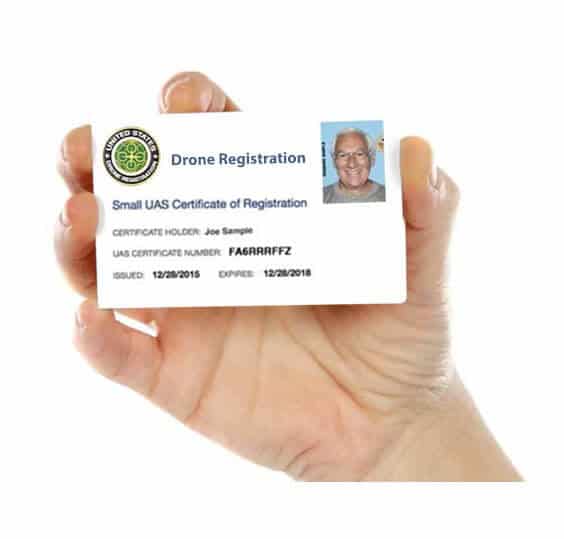 FAA Drone Registration ID Card (Recreational Or Part 107) FAA Drone